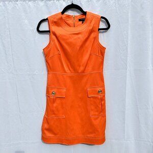 Sharagano Orange Sleeveless Dress Size 4